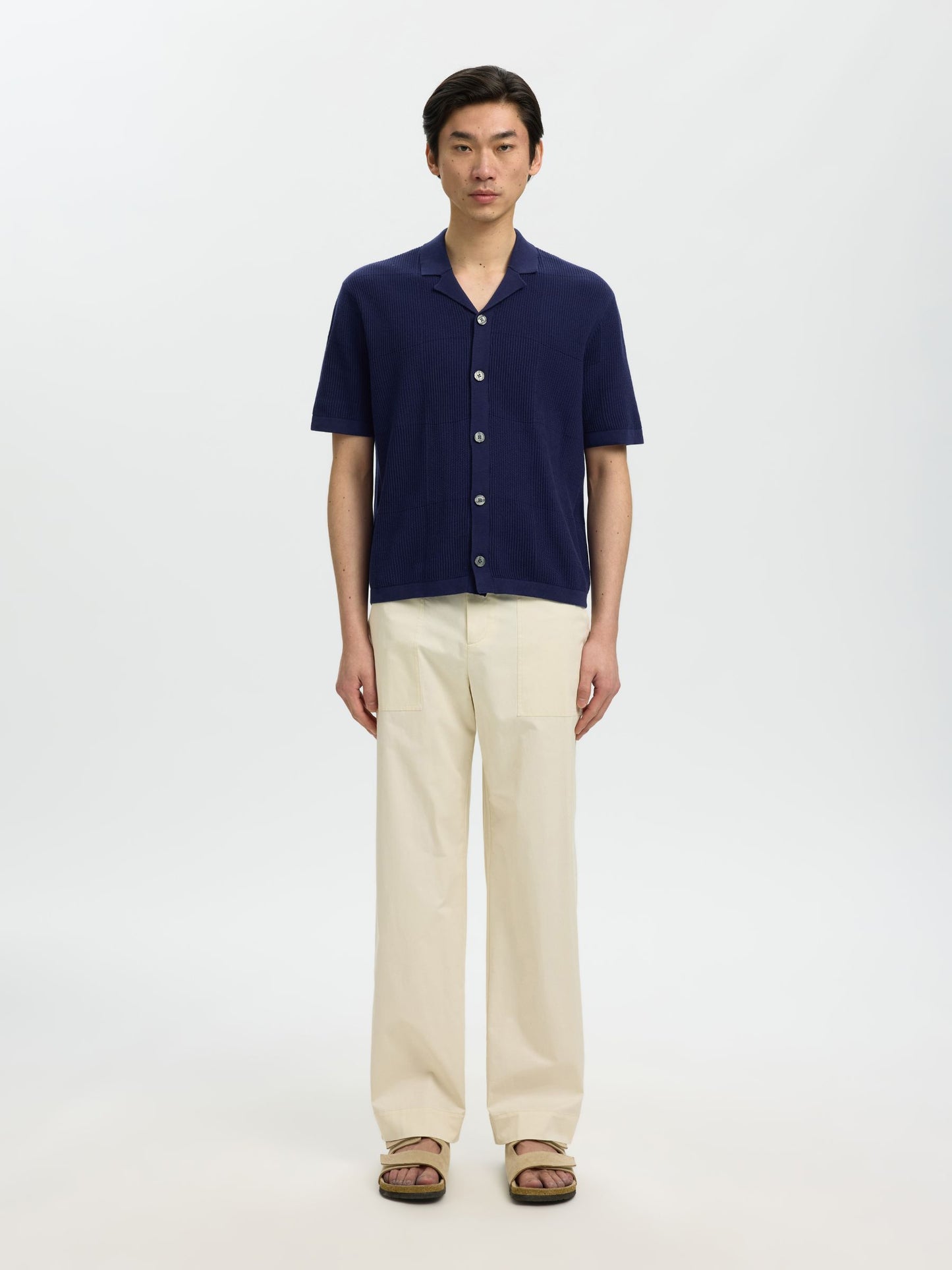 SELECTED - Hace Shortsleeve Cardigan - 