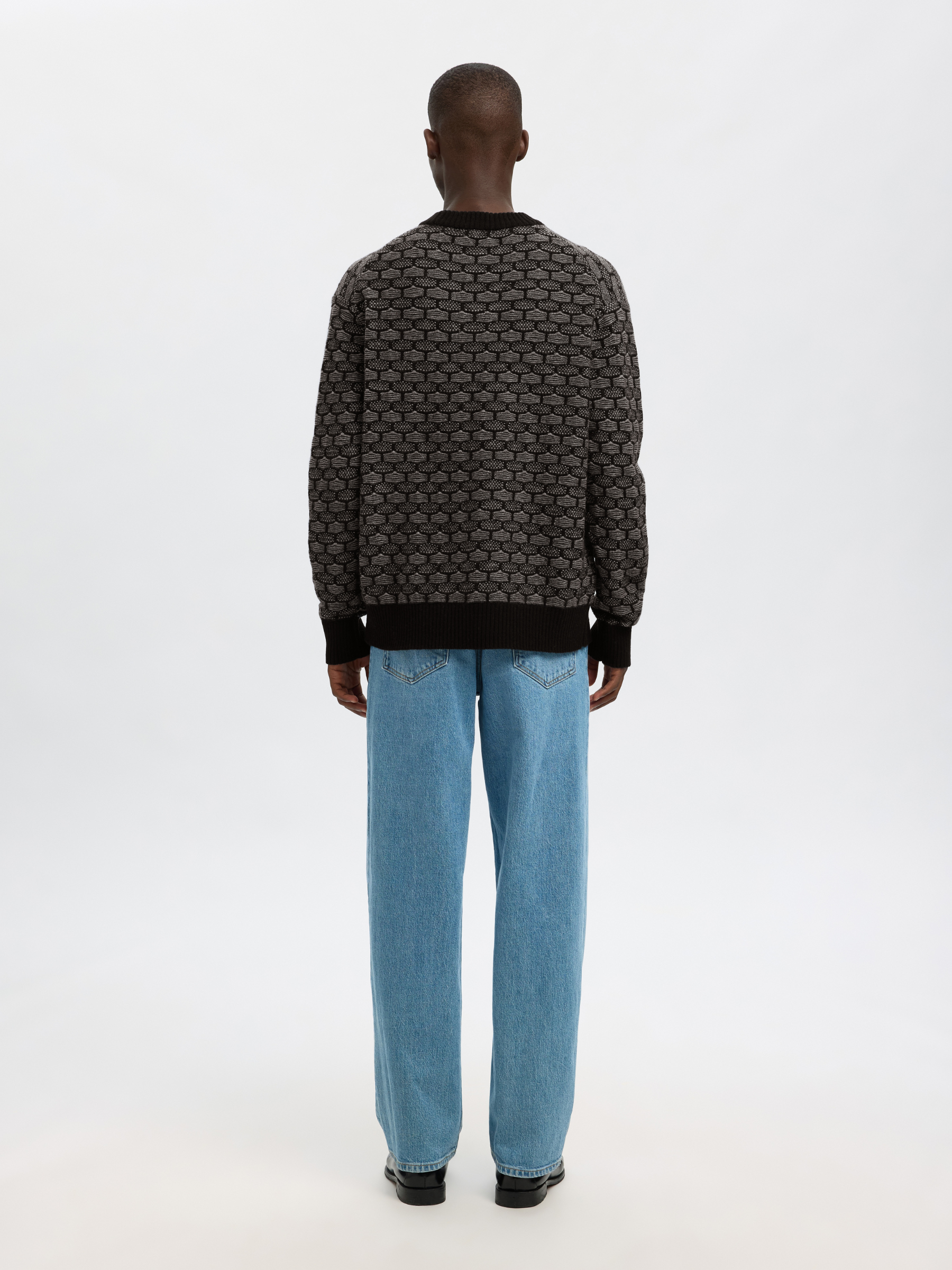 SELECTED - Keith Relaxed Crewneck Sweater - 