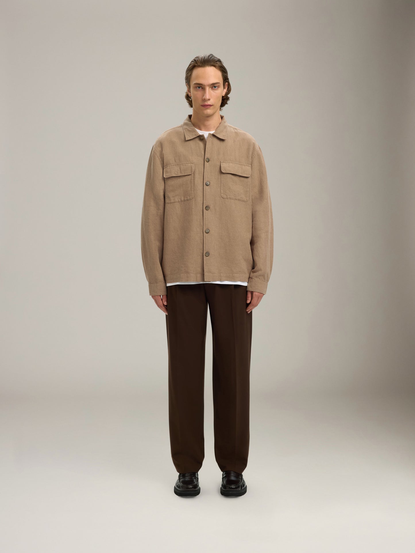 SELECTED - Leroy Overshirt - Caribou
