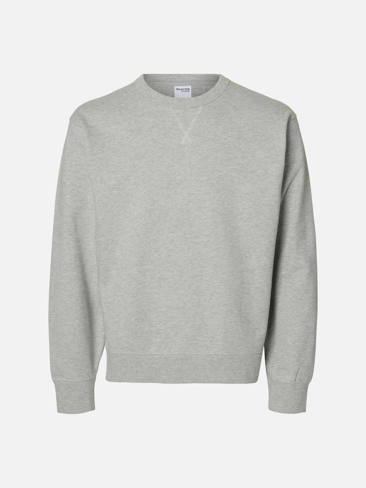 SELECTED - Luke Crewneck Sweatshirt - Light Grey Melange