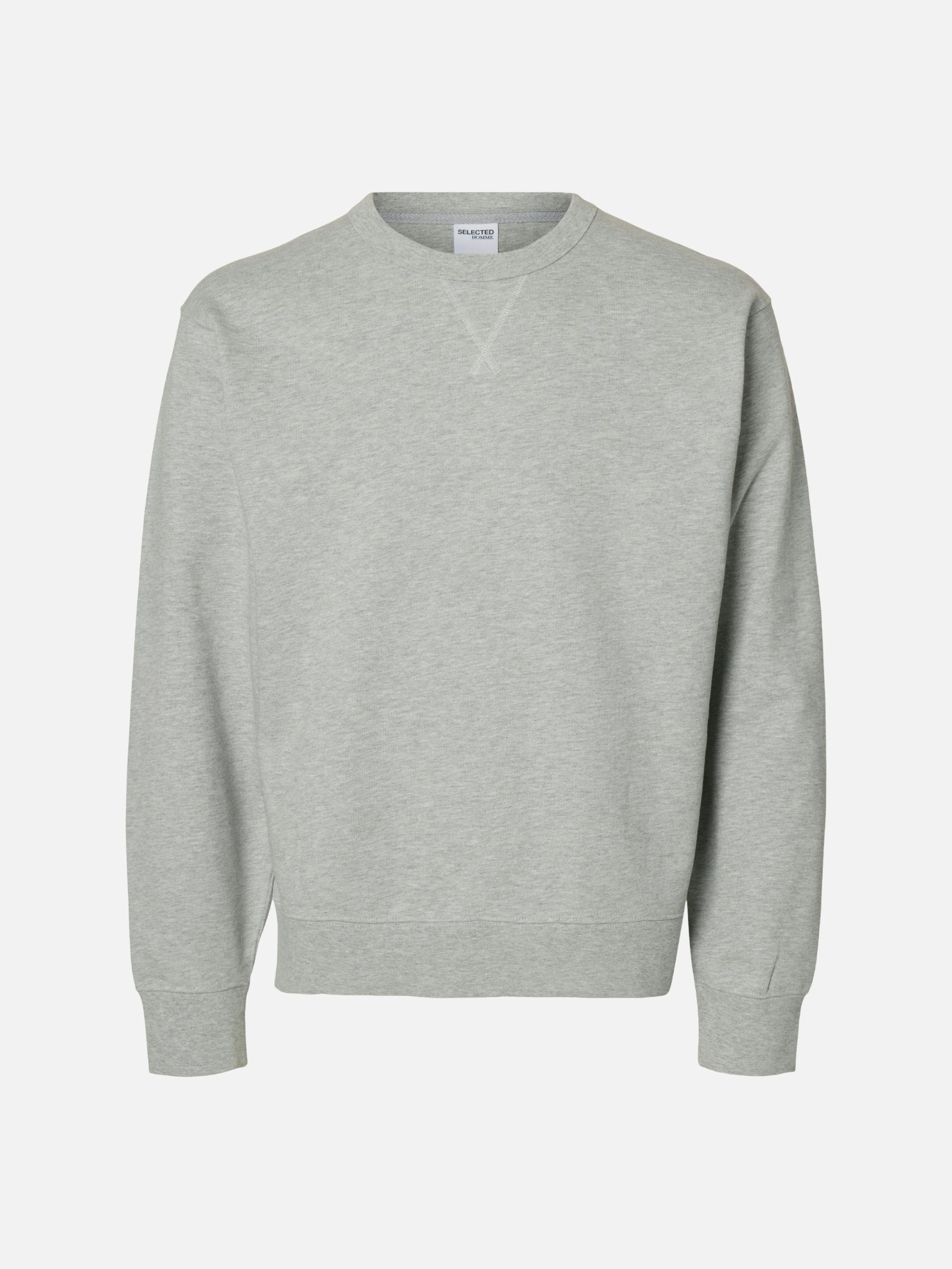 SELECTED - Luke Crewneck Sweatshirt - Light Grey Melange
