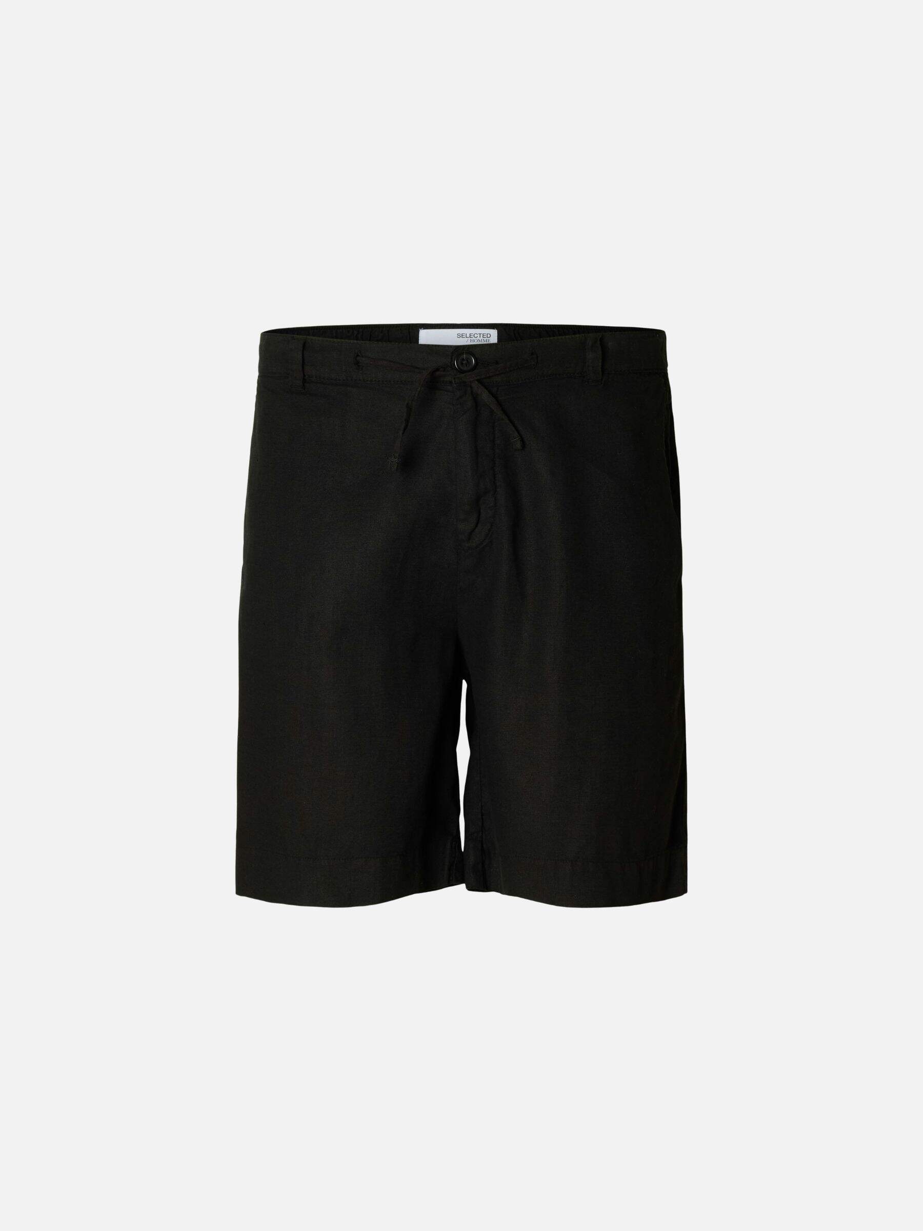 SELECTED - Magnus Drawstring Shorts - Black