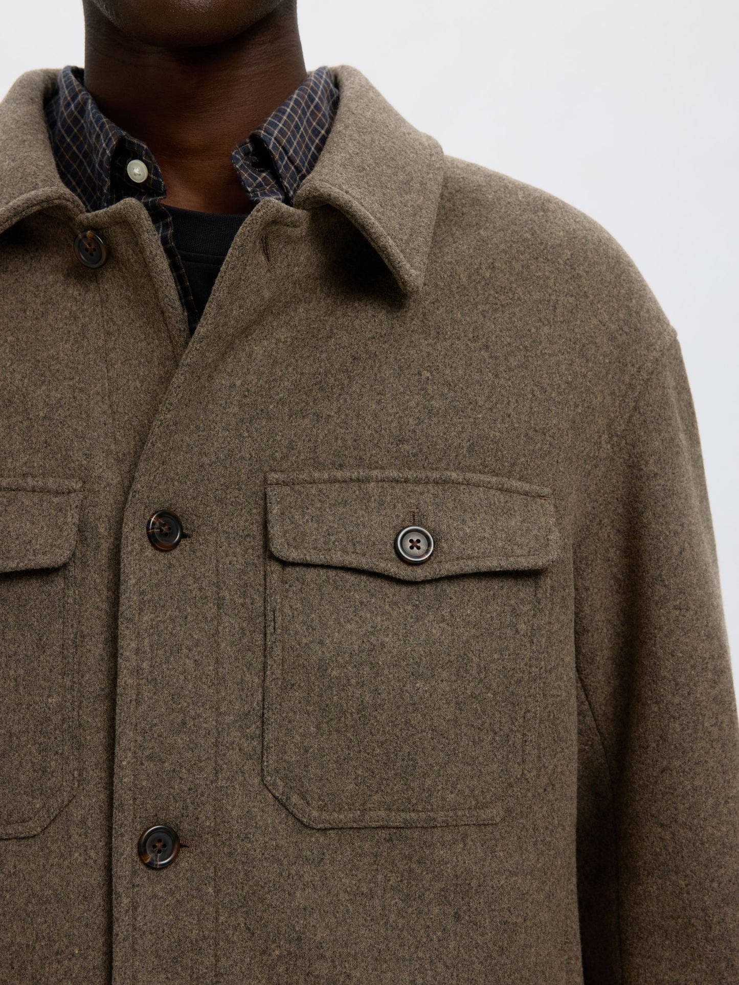 Mitch Wool Blend Overshirt