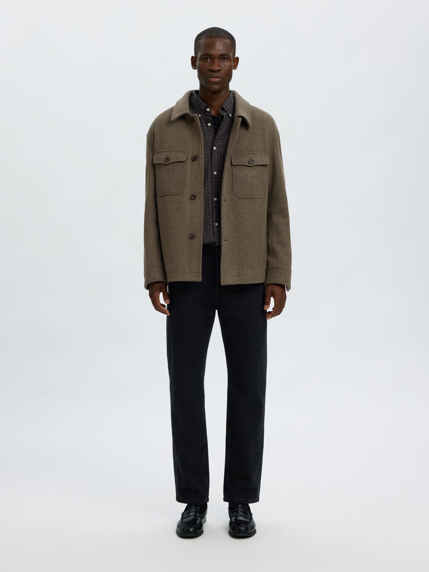 Mitch Wool Blend Overshirt