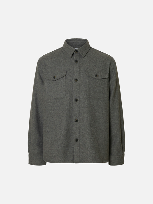 SELECTED - Pablo Wool Blend Overshirt - 