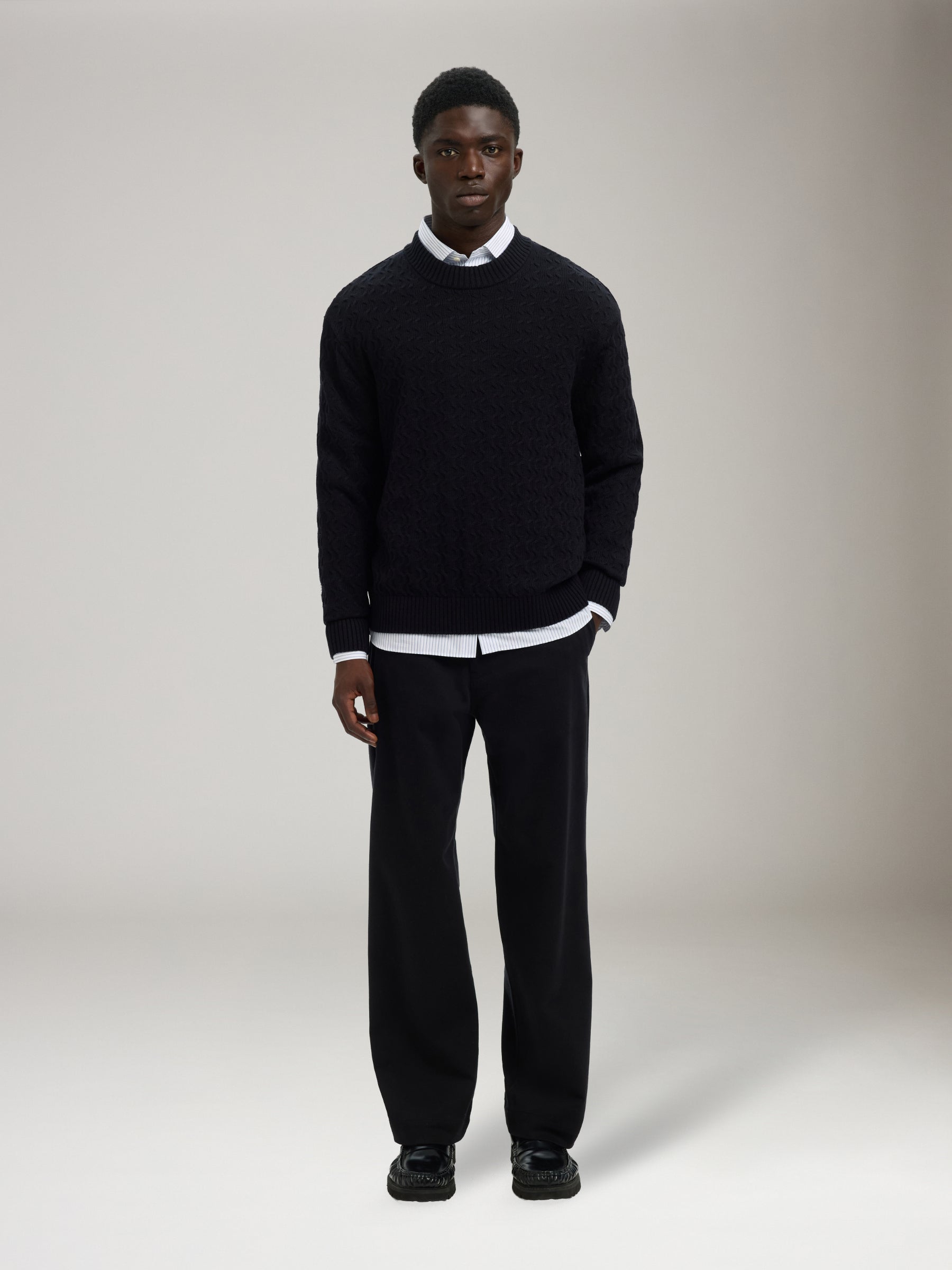 SELECTED - Philip Longsleeve Knit Sweater - 