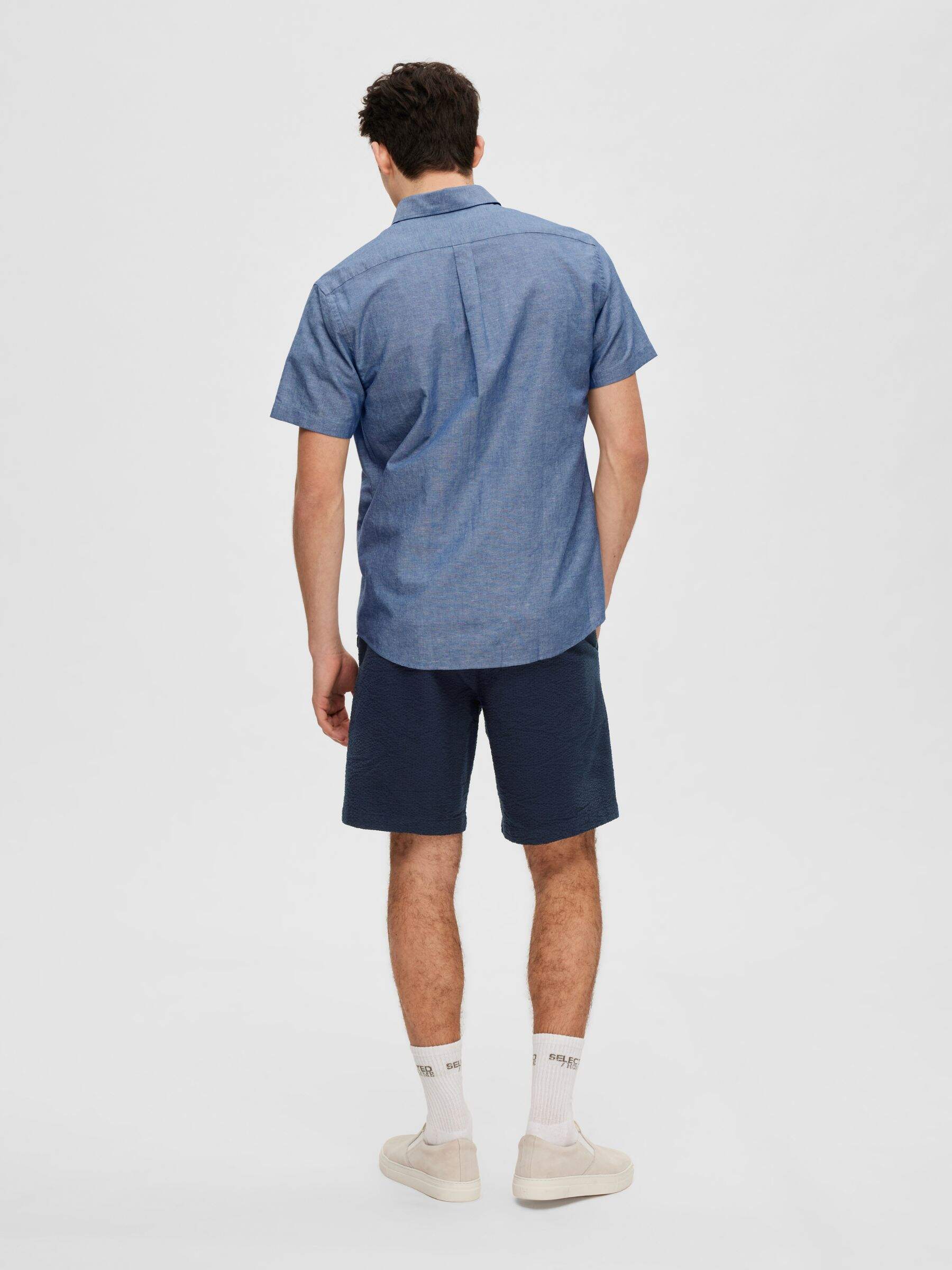 SELECTED - Sun Short Sleeve Button Up Shirt - 