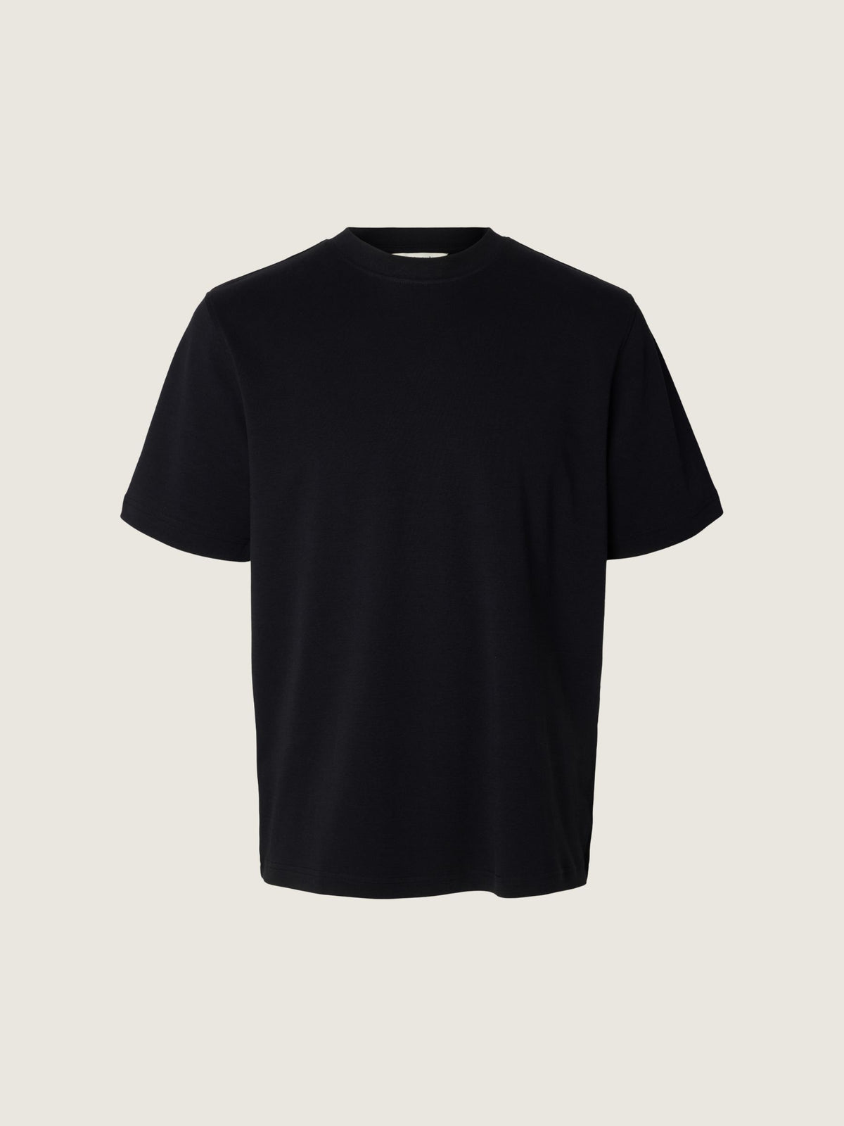SELECTED - Taj Organic Cotton Shortsleeve T-Shirt - Black