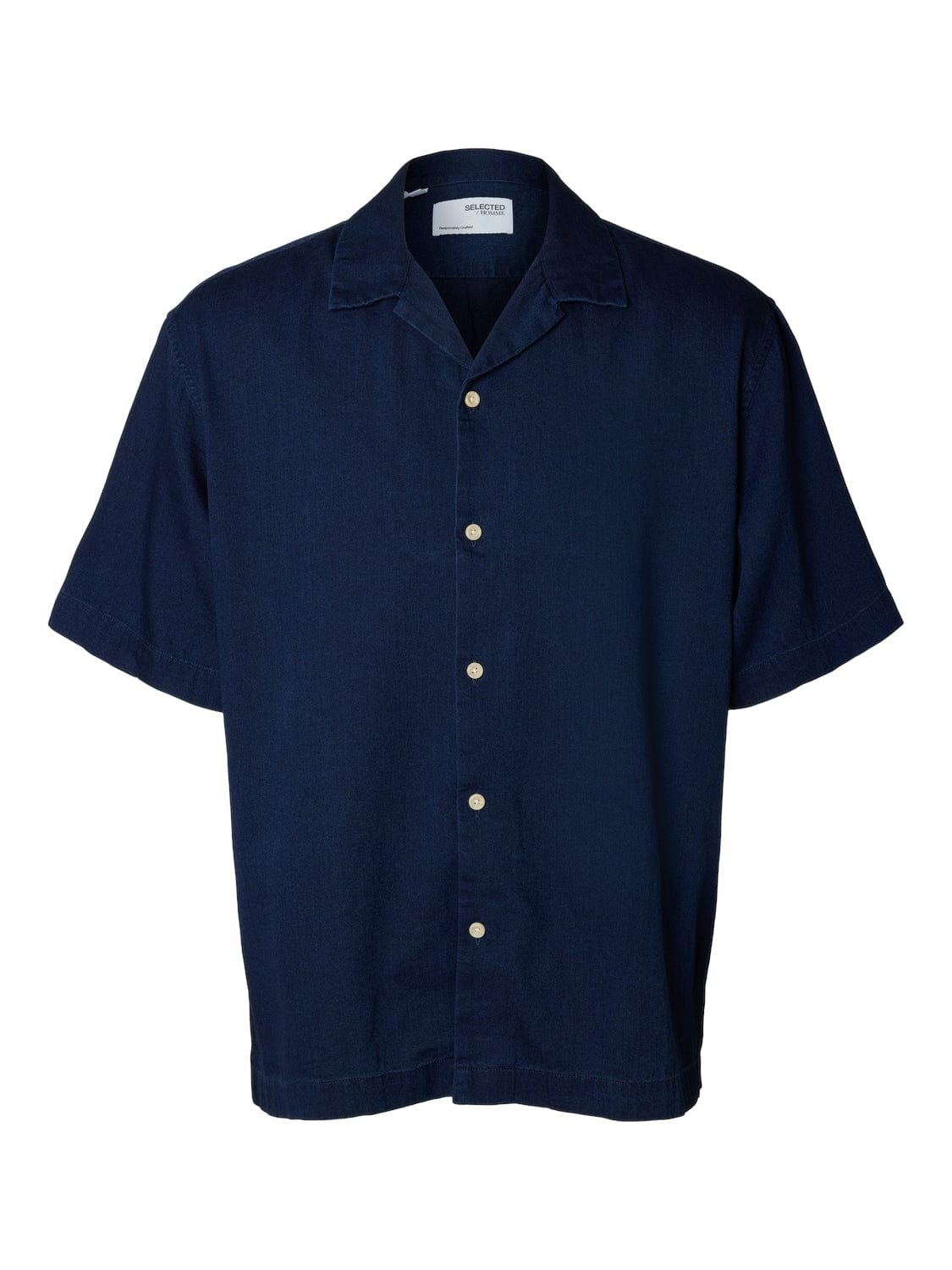 M TOPS - Selected - Boxy Denim Resort Shirt - PLENTY