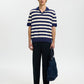 SELECTED - Torino Stripe Shortsleeve Polo Shirt - 
