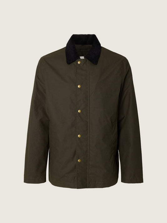 SELECTED - Walter Waxed Cotton 2.0 Jacket - 