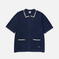 SERVICE WORKS - Blanket Stitch Knit Shortsleeve Shirt - 