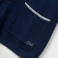 SERVICE WORKS - Blanket Stitch Knit Shortsleeve Shirt - 