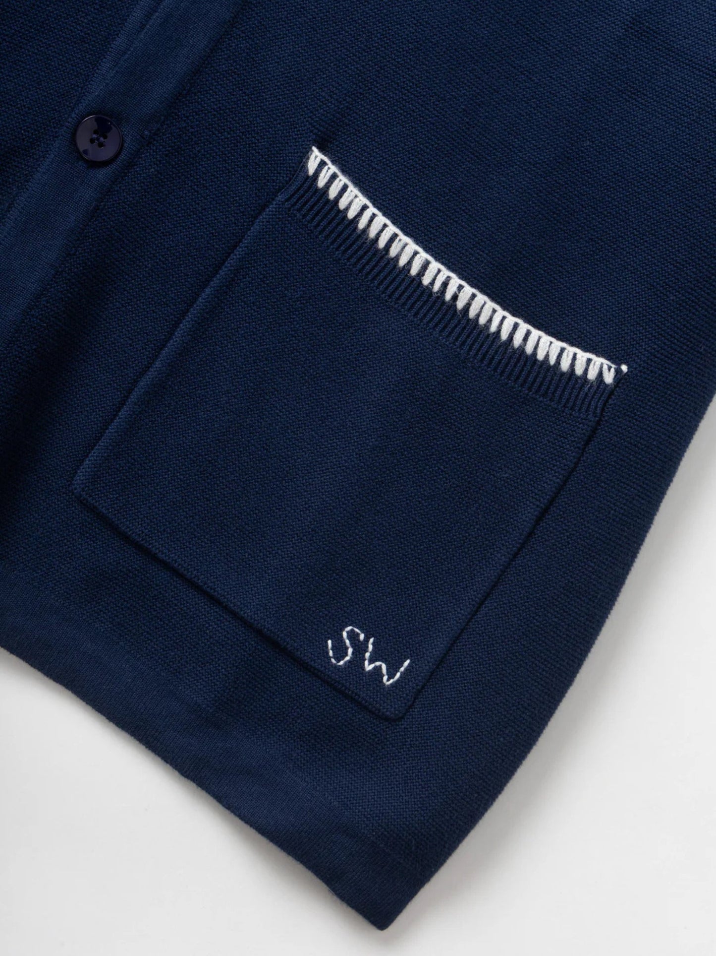 SERVICE WORKS - Blanket Stitch Knit Shortsleeve Shirt - 