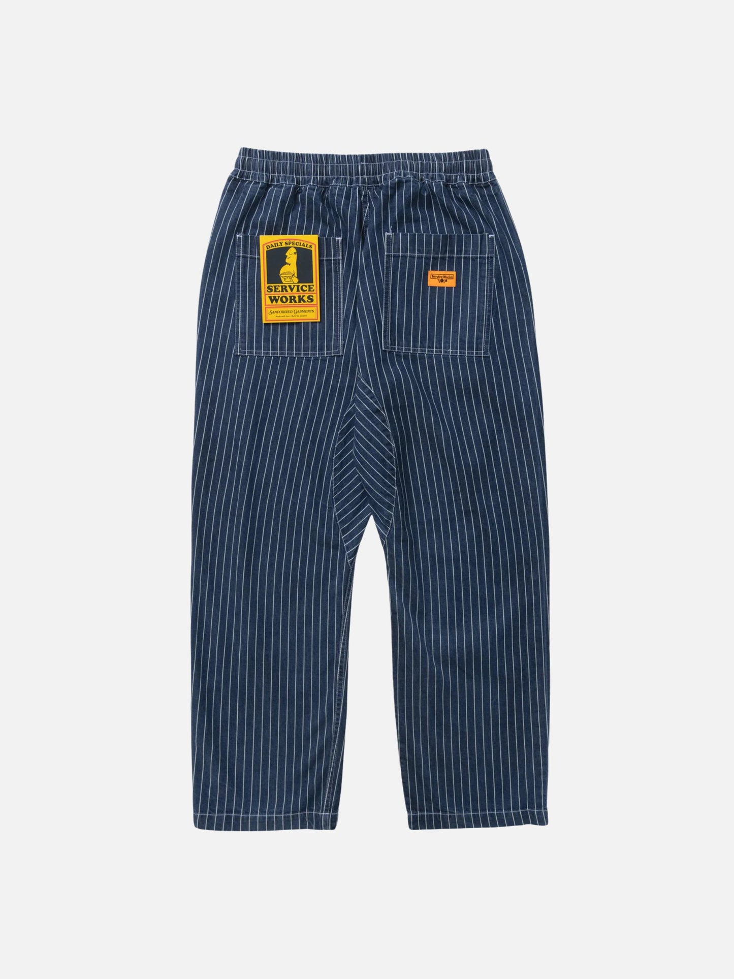 SERVICE WORKS - Pinstripe Denim Chef Pants - 