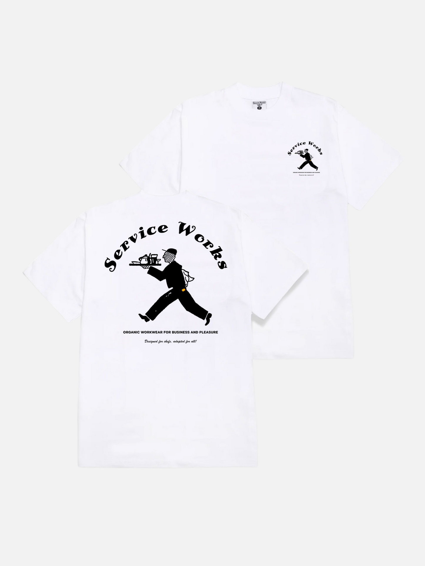 SERVICE WORKS-Waiter T-Shirt-White