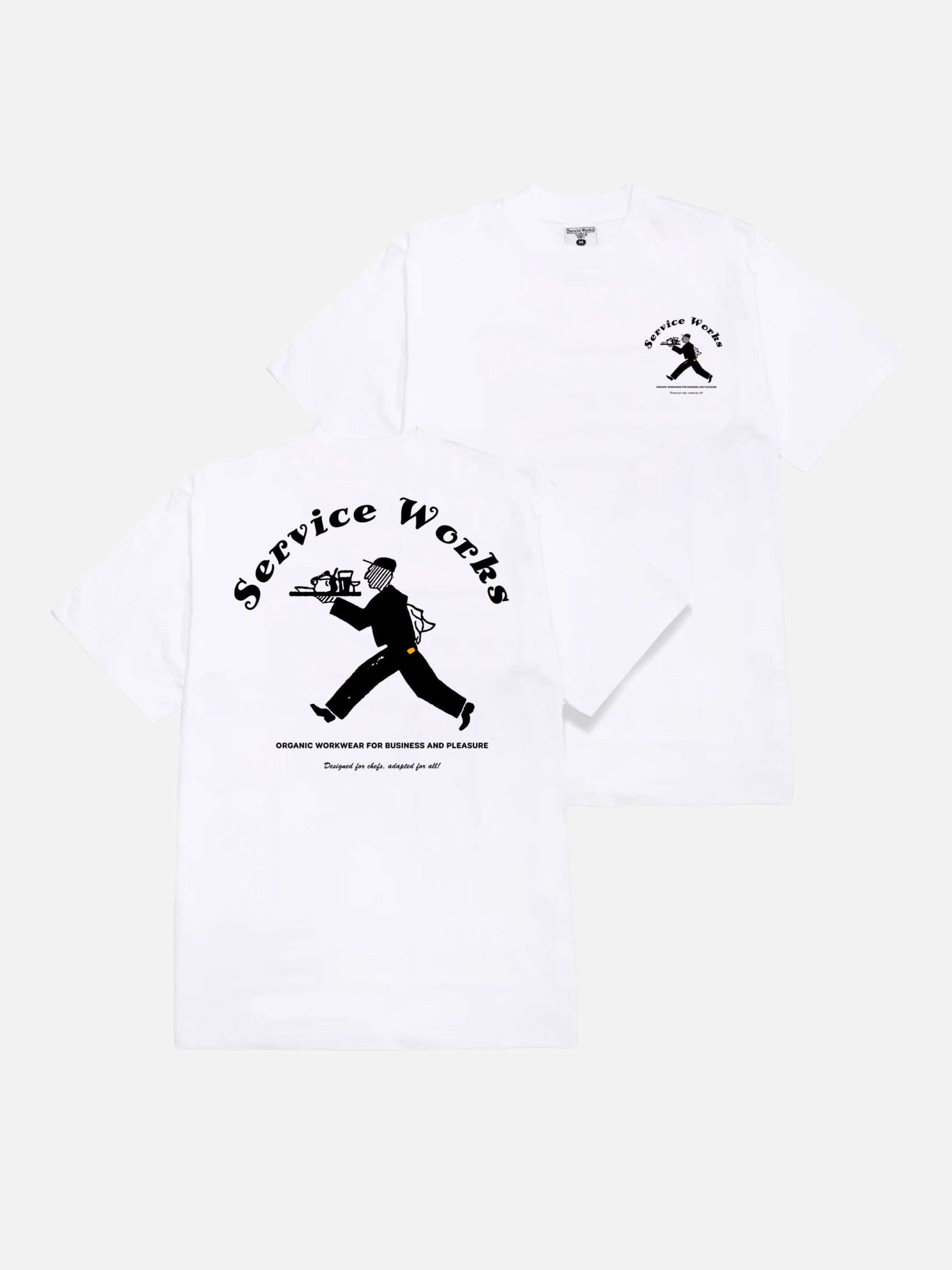 SERVICE WORKS-Waiter T-Shirt-White