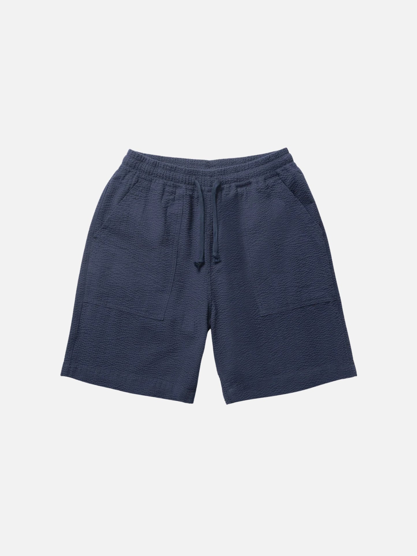 SERVICE WORKS - Seersucker Chef Shorts - Dark Navy