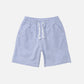 SERVICE WORKS - Seersucker Chef Shorts - Navy Stripe