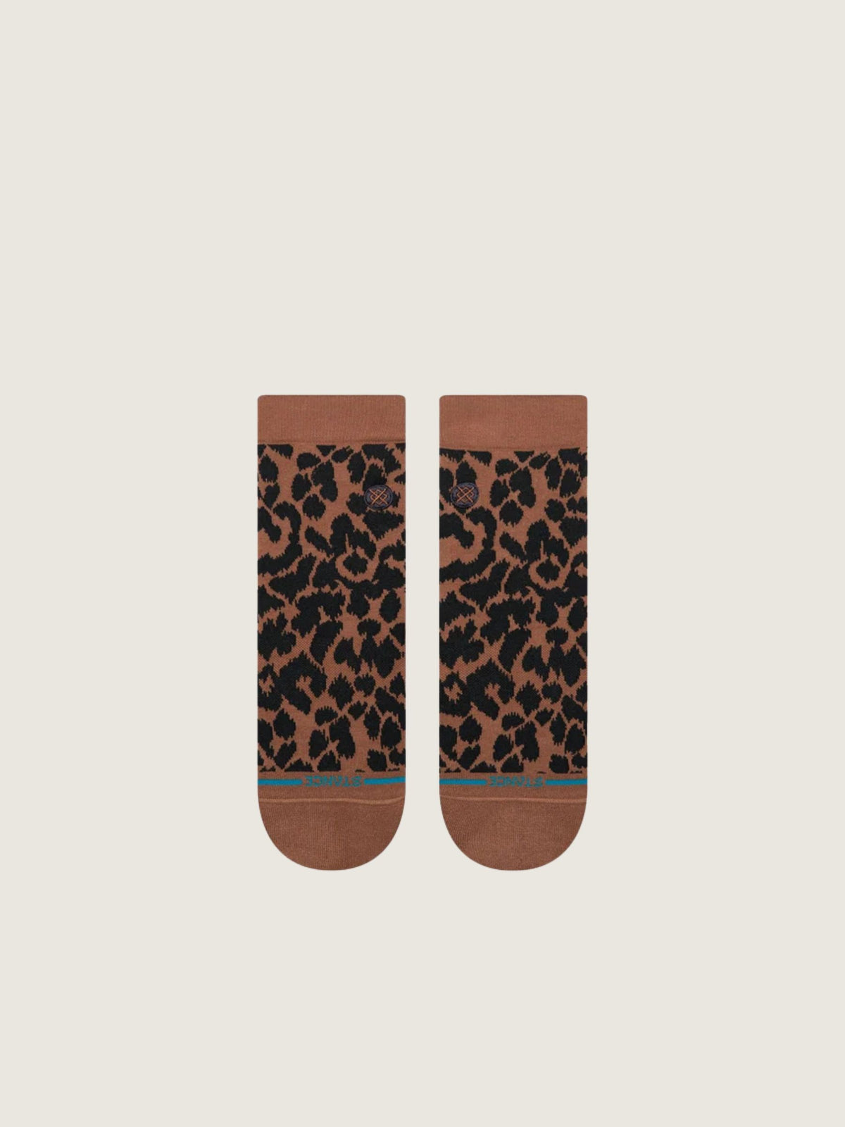 Women's Leopard Lowrider Quarter Socks