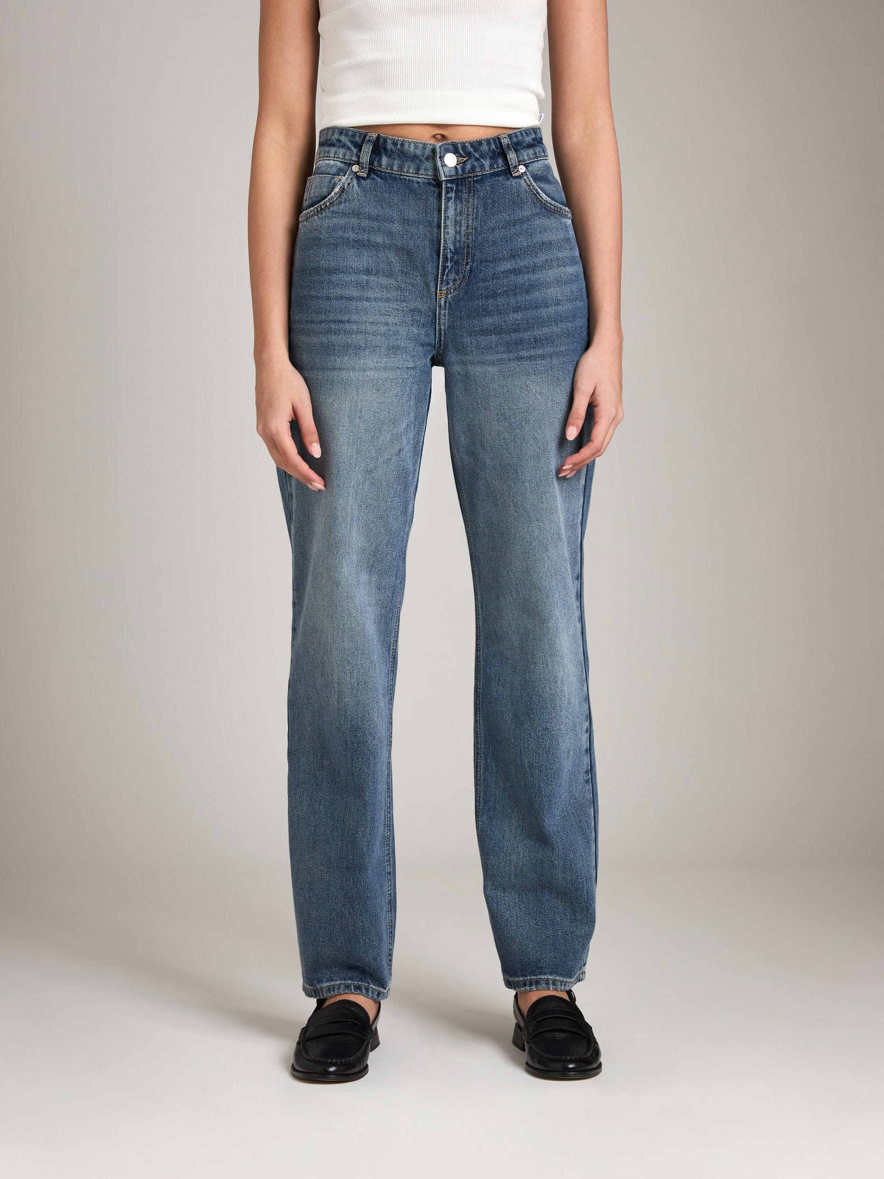 denim - Tailor Made - Premium Brussels Highrise 90s Relaxed Leg - PLENTY