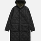 TAION - Military Hooded Long Down Coat - Black