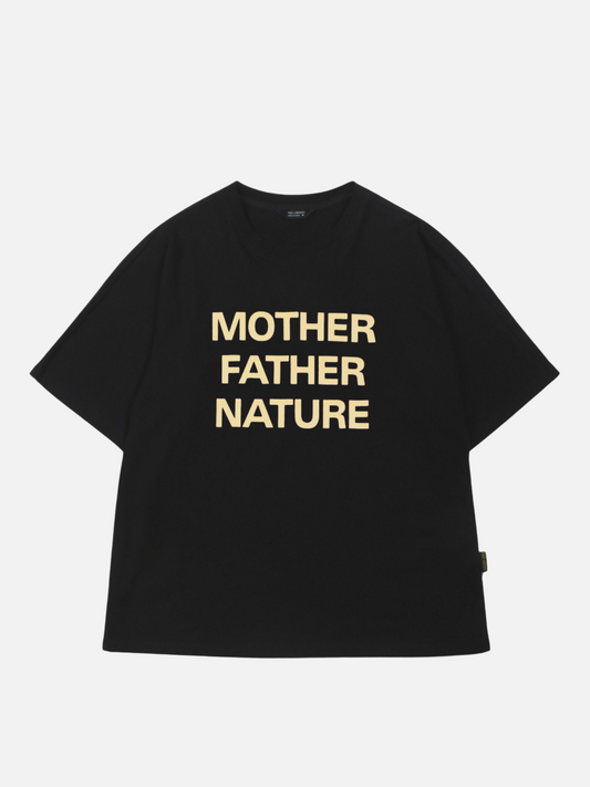 TEE LIBRARY - Mother, Father, Nature Boxy Tee - 