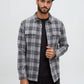 TENTREE - Kapok Flannel Colville Shirt - Graphite / Spruce Plaid