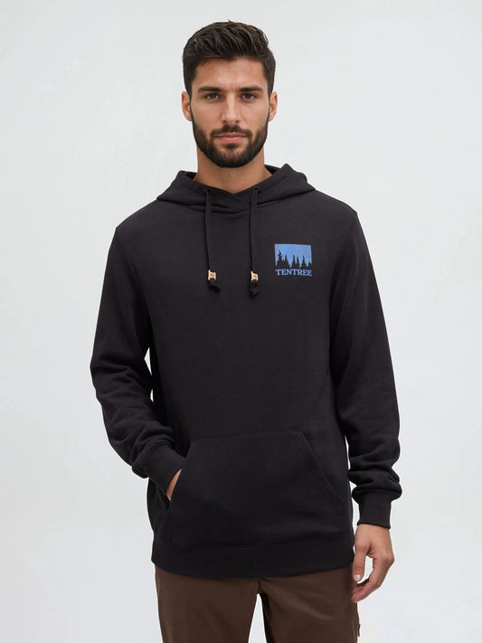 TENTREE - Parks Midnight Forest Hoodie - Meteorite Black / Midnight Forest