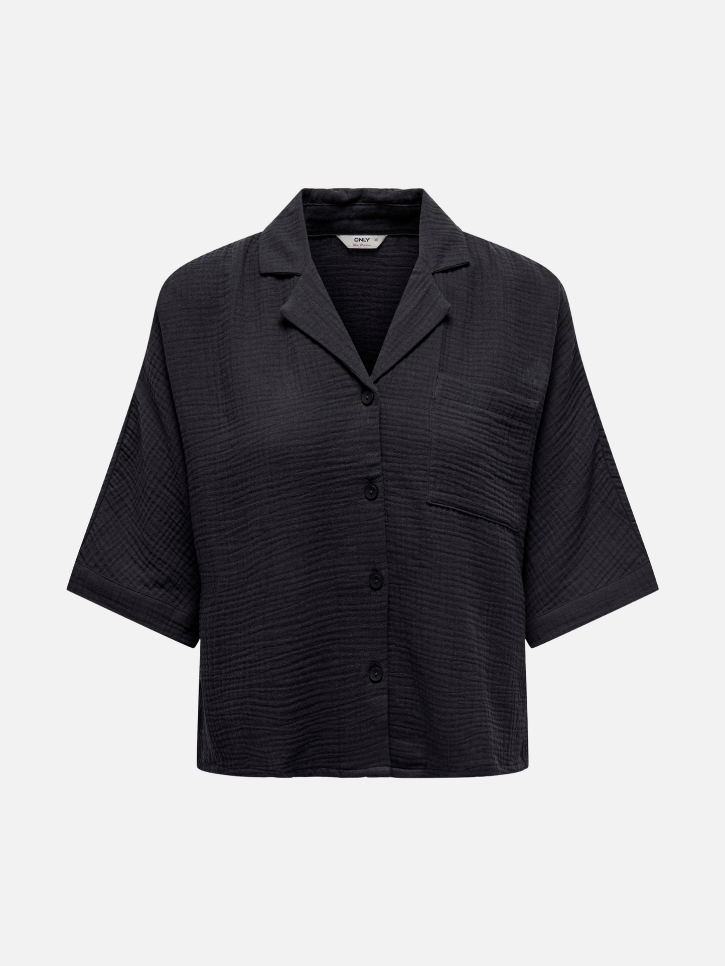ONLY-Thyra Cotton Gauze Shirt-Phantom