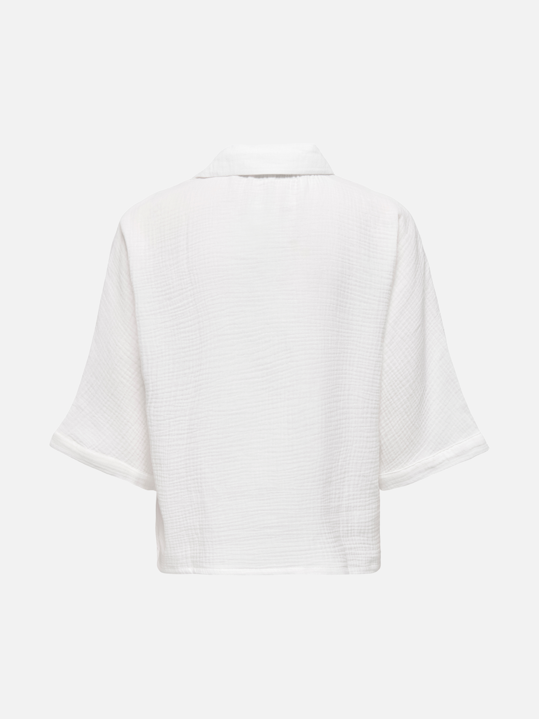 ONLY-Thyra Cotton Gauze Shirt-Phantom