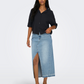 ONLY-Thyra Cotton Gauze Shirt-Phantom