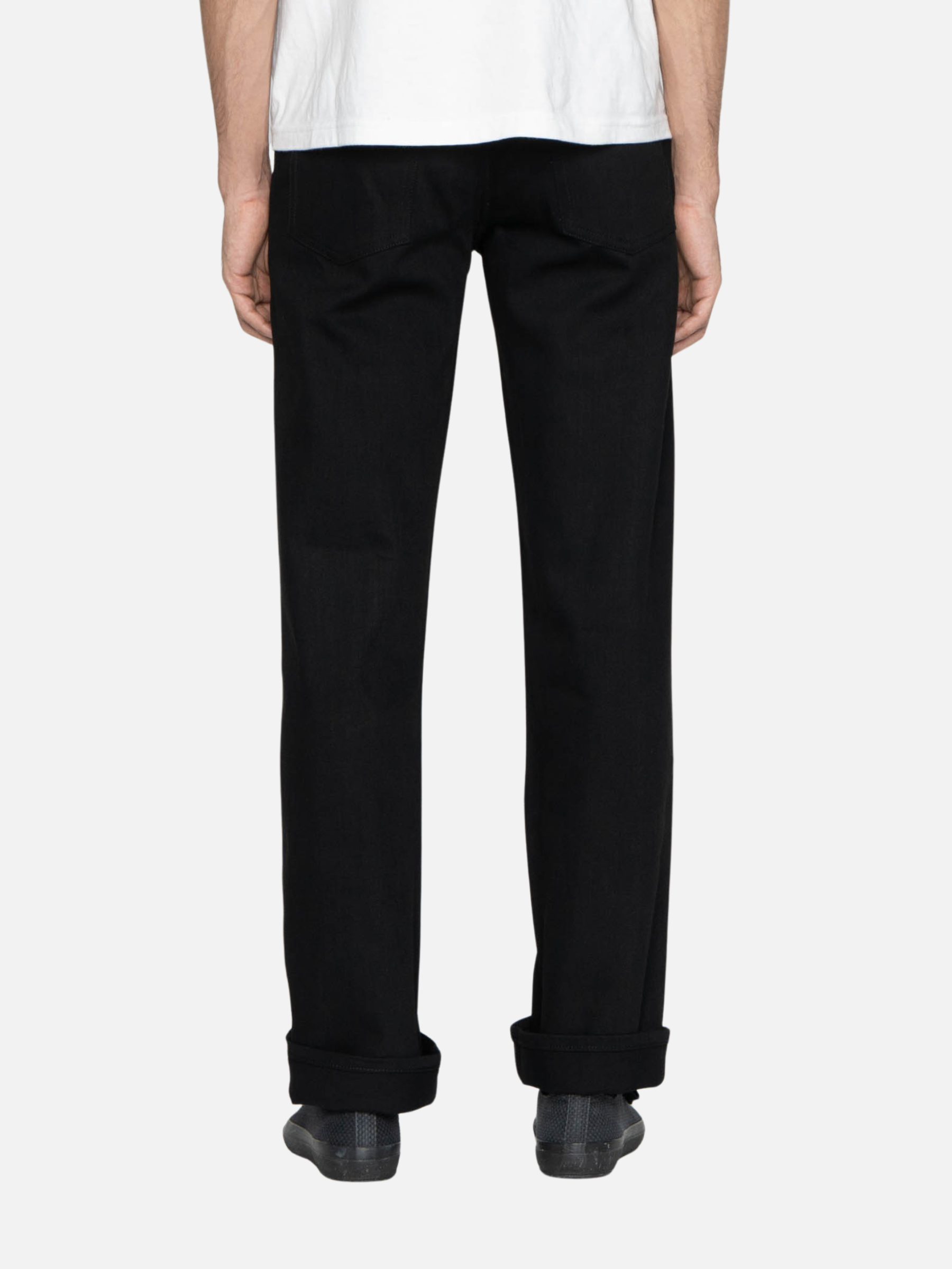 UNBRANDED - UB744 Wide Straight Stretch Selvedge - Black - 