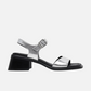 VAGABOND SHOEMAKERS-Ines Buckled Sandal-Silver