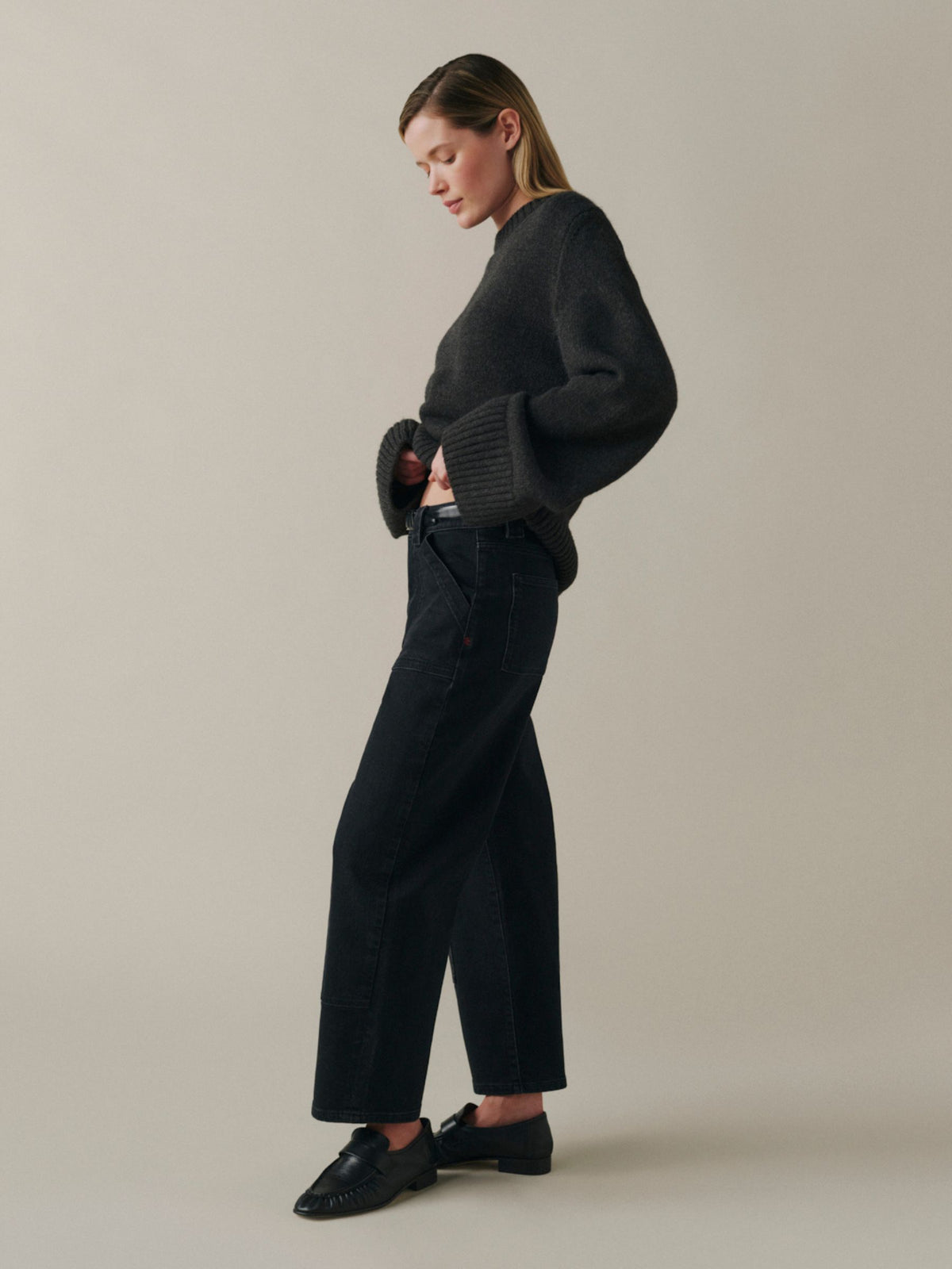 BNA Soft Curve Barrel Jeans