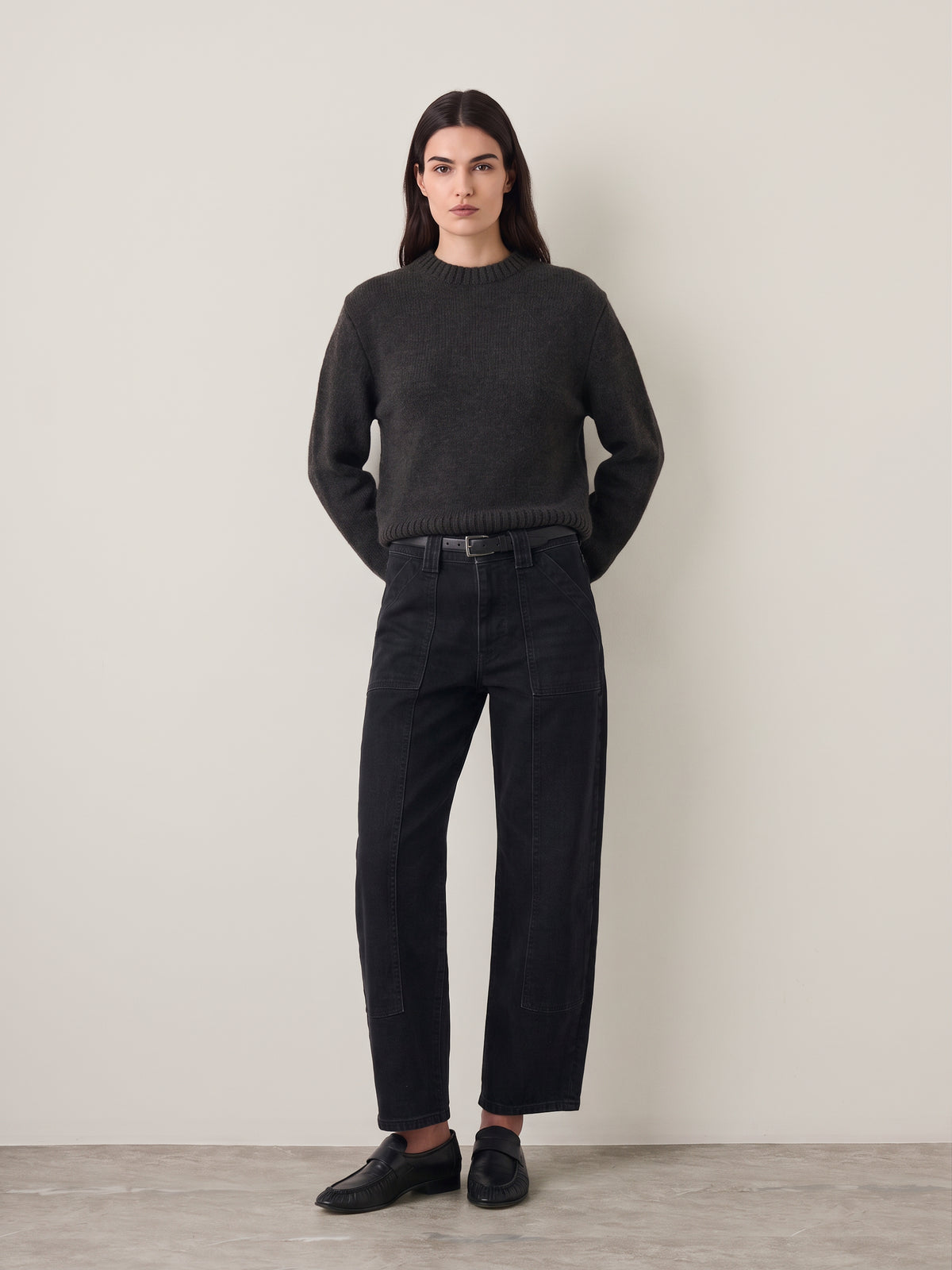 WARP & WEFT - BNA Soft Curve Barrel Jeans - 