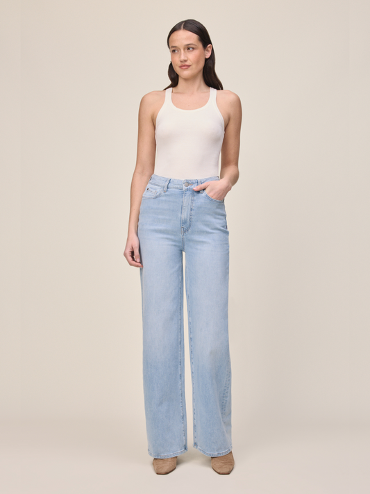 WARP & WEFT-NCE Wide Leg Jeans - Brightside-Brightside