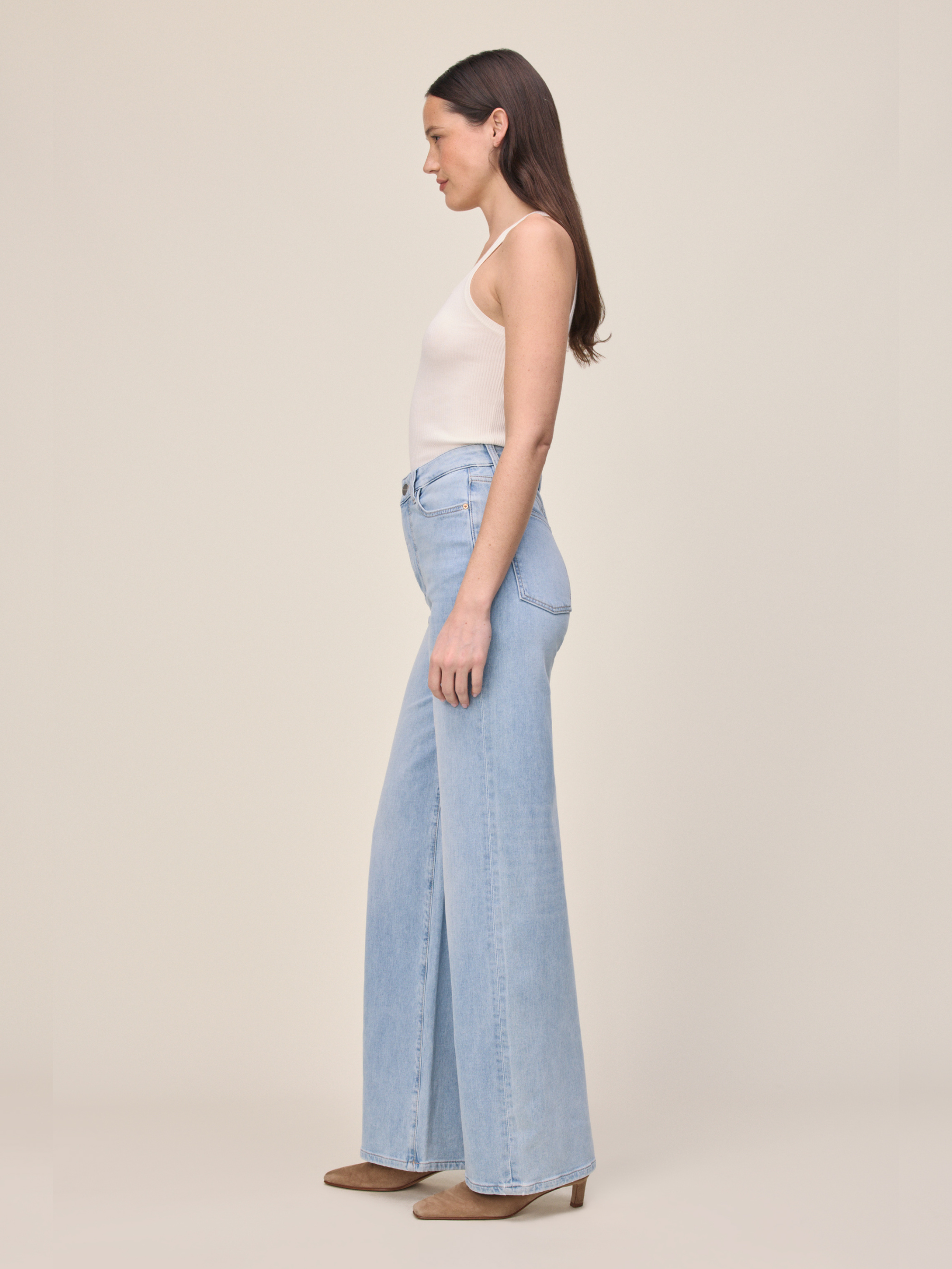 WARP & WEFT-NCE Wide Leg Jeans - Brightside-Brightside