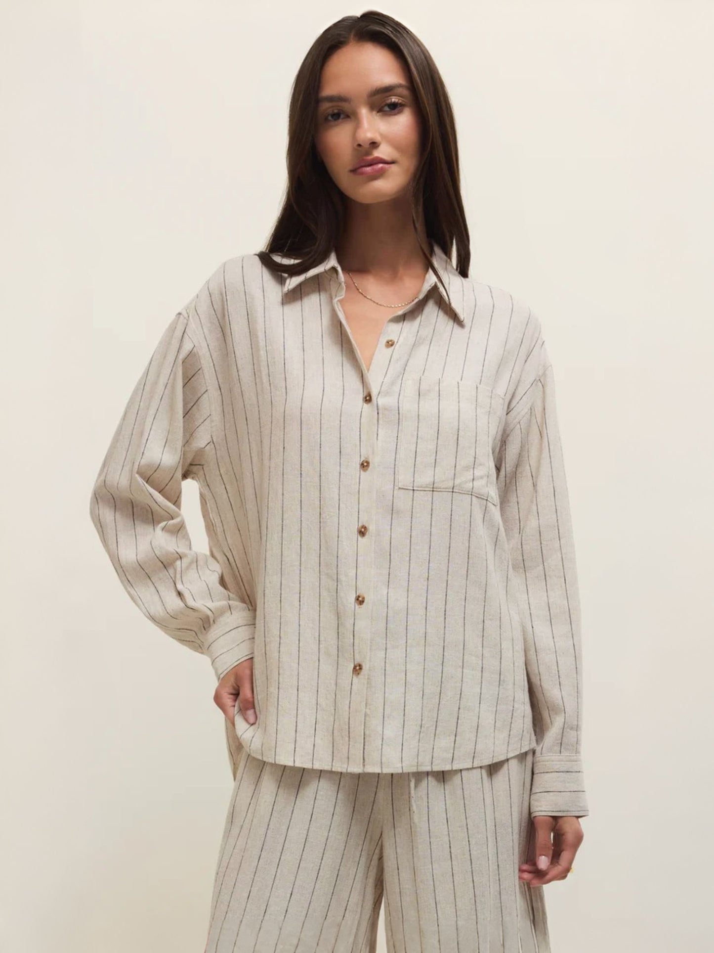 Z SUPPLY - Alfie Striped Button Up Shirt - 
