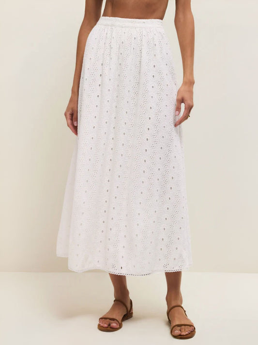 Z SUPPLY - Bria Eyelet Midi Skirt - 