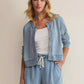 Daily Knit Denim Cardigan