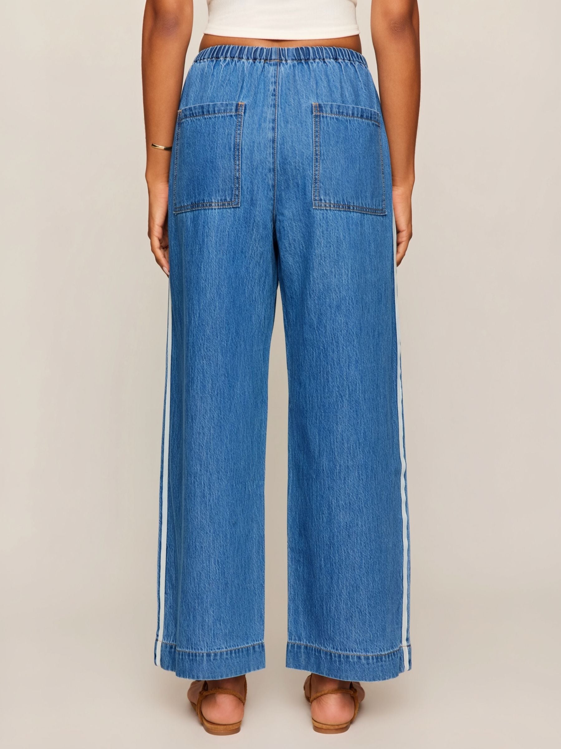 Z SUPPLY - The Sidelines Denim Track Pants - 