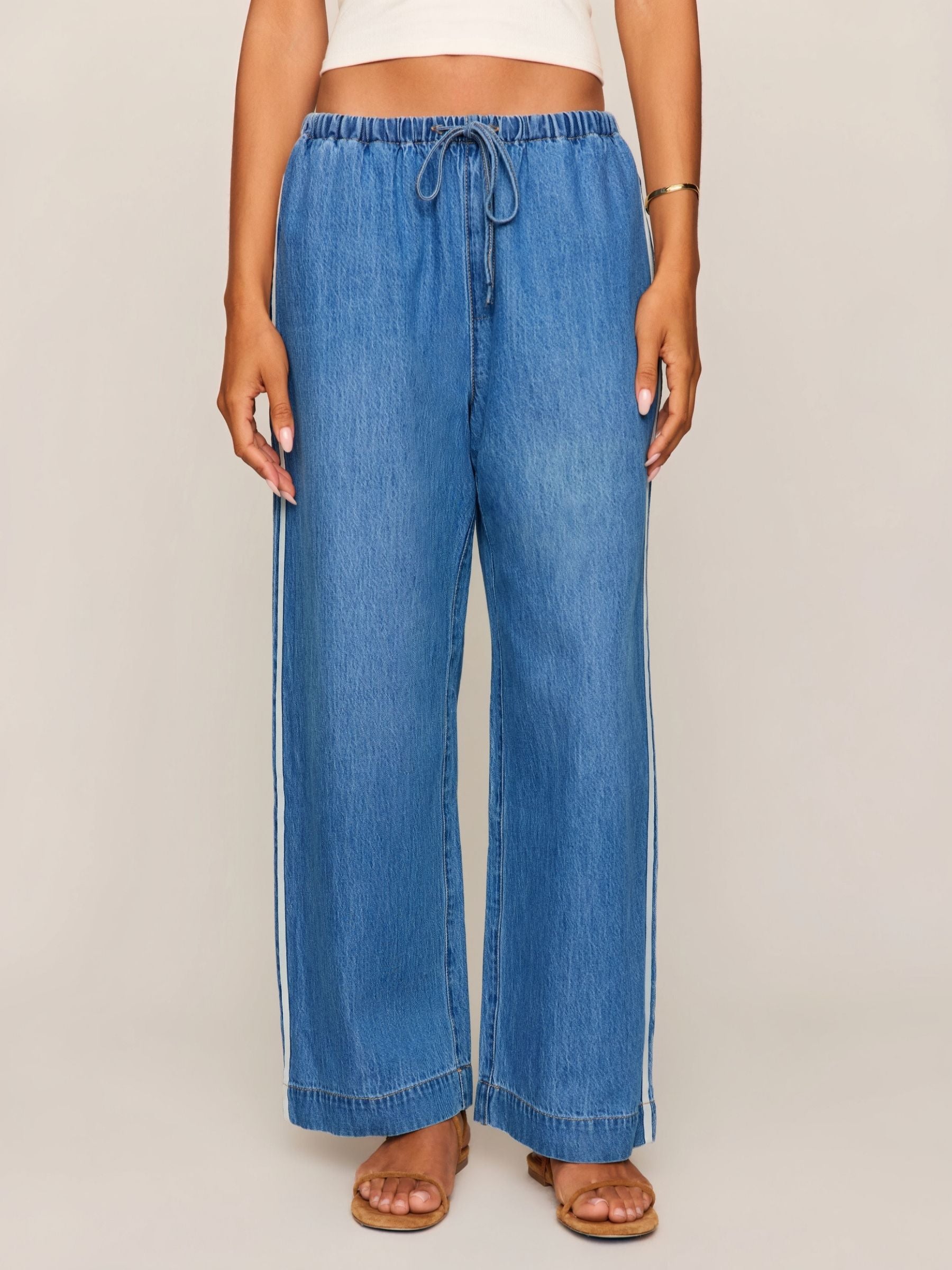Z SUPPLY - The Sidelines Denim Track Pants - 
