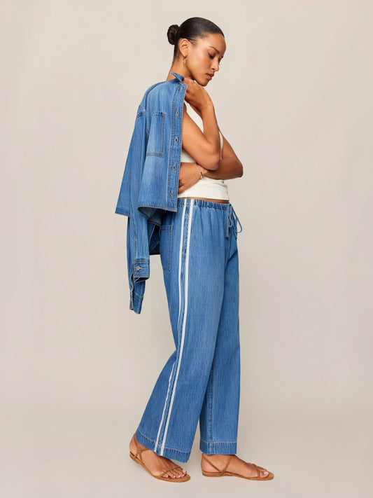 Z SUPPLY - The Sidelines Denim Track Pants - 
