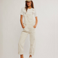 FREE PEOPLE-Ziggy Denim Overall - Parchment-Parchment