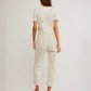 FREE PEOPLE-Ziggy Denim Overall - Parchment-Parchment