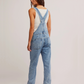 FREE PEOPLE-Ziggy Denim Overall - Powder Blue-Powder Blue