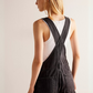 FREE PEOPLE-Ziggy Denim Shortall-Mineral Black