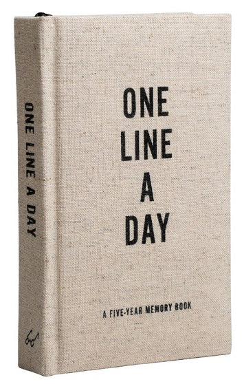 LIFESTYLE - RAINCOAST - One Line a Day Journal - Canvas - PLENTY