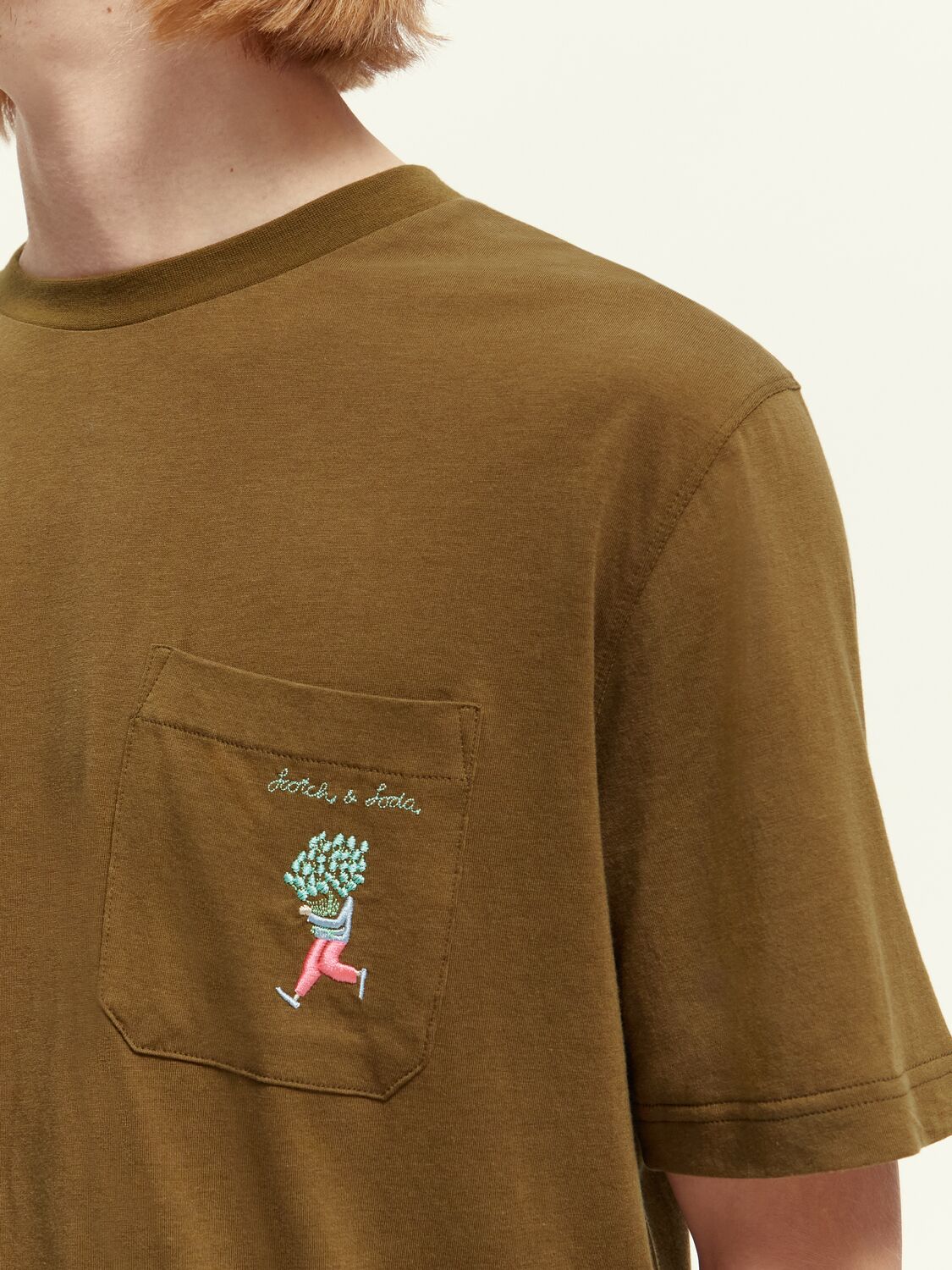 Embroidered Chest Pocket T-Shirt